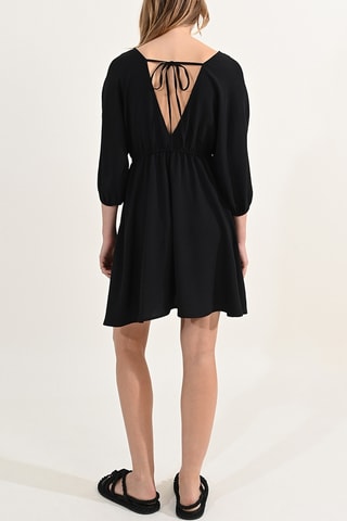 Vestido evasé - Negro