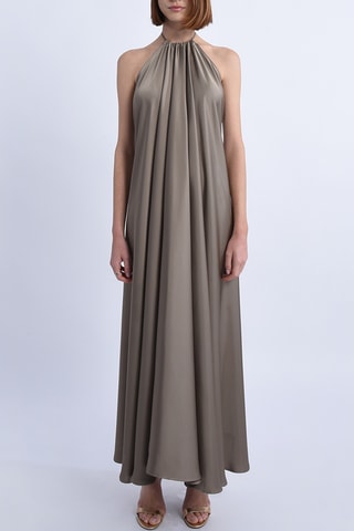 Vestido largo - Caqui