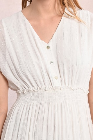 Vestido evasé - Blanco