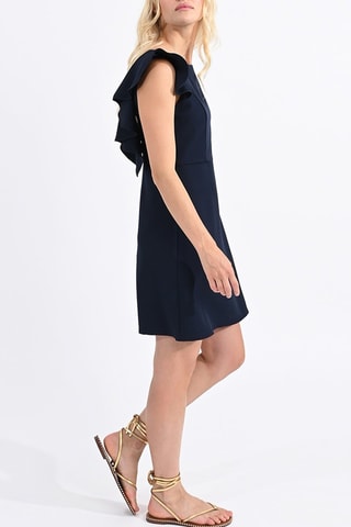 Vestido evasé - Azul marino