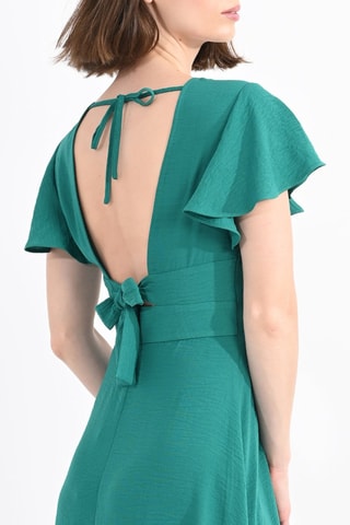 Vestido midi - Verde esmeralda