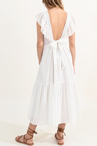 Vestido midi - Blanco