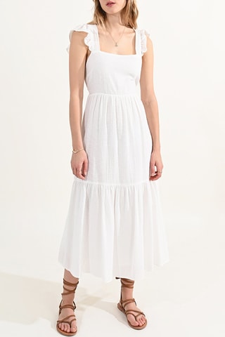 Vestido midi - Blanco