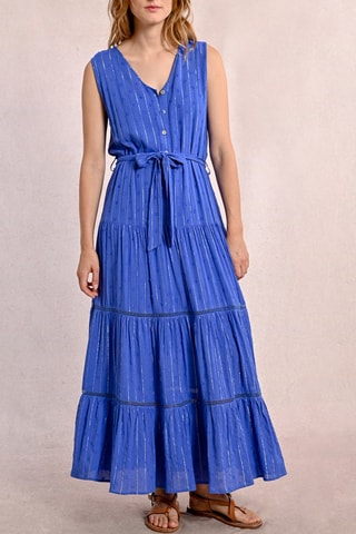 Vestido largo - Azul cobalto