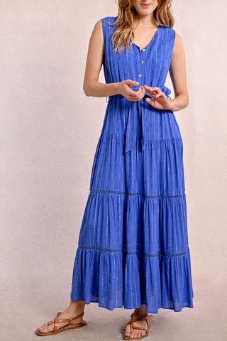 Vestido largo - Azul cobalto