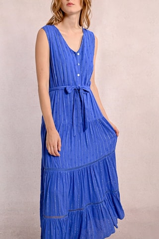 Vestido largo - Azul cobalto