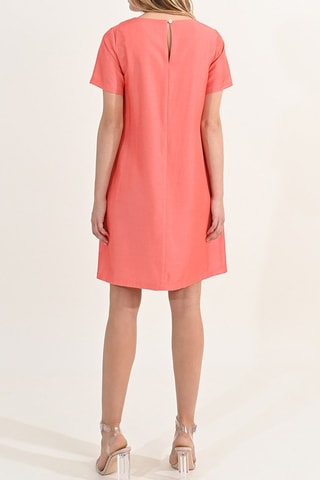 Vestido recto - Coral