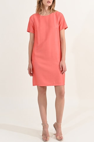 Vestido recto - Coral