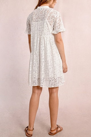 Vestido de encaje - Blanco