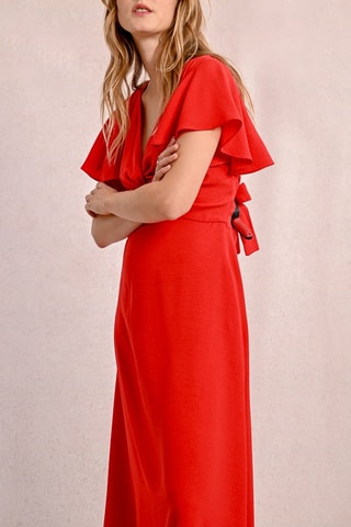 Vestido midi - Rojo