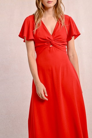 Vestido midi - Rojo