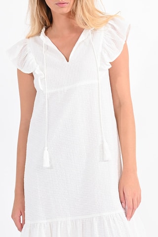 Vestido evasé - Blanco