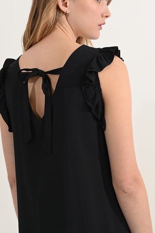 Vestido recto - Negro