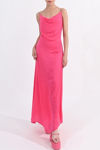Vestido largo - Fucsia