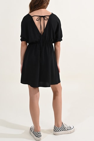 Vestido evasé - Negro