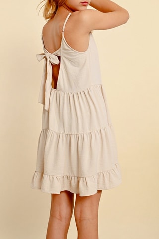 Vestido camisero - Beige