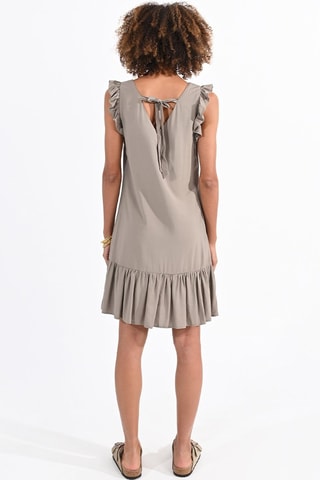 Vestido trapecio - Caqui claro