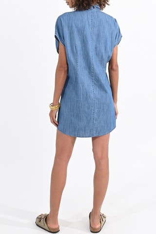 Vestido camisero vaquero - Azul