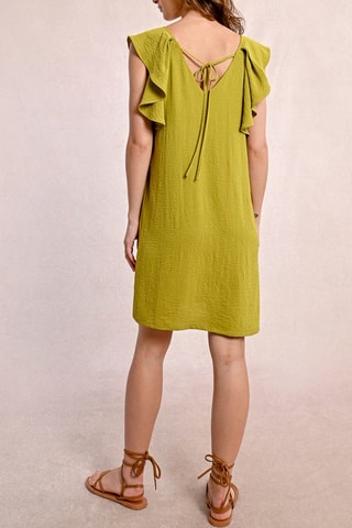 Vestido recto - Verde oliva