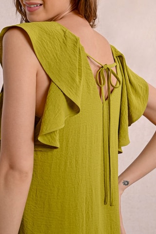 Vestido recto - Verde oliva