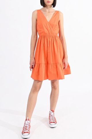 Vestido evasé - Naranja