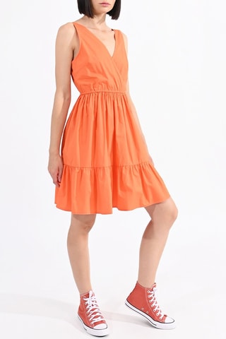 Vestido evasé - Naranja