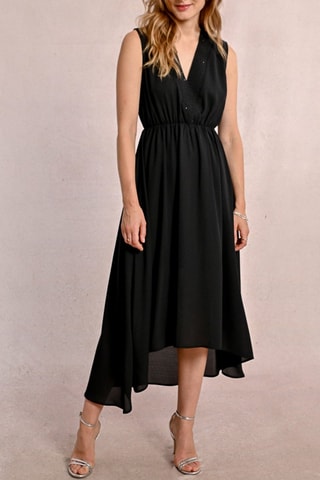 Vestido midi - Negro