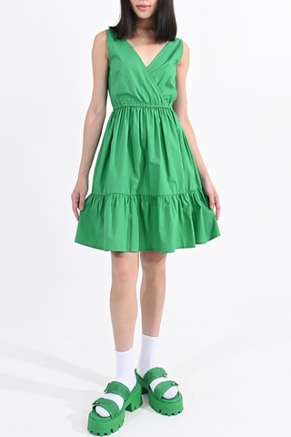 Vestido evasé - Verde claro