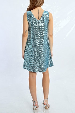 Vestido recto - Turquesa