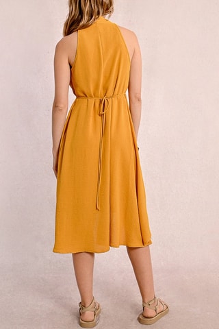 Vestido evasé - Mostaza