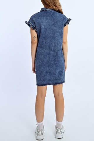 Vestido camisero vaquero - Azul