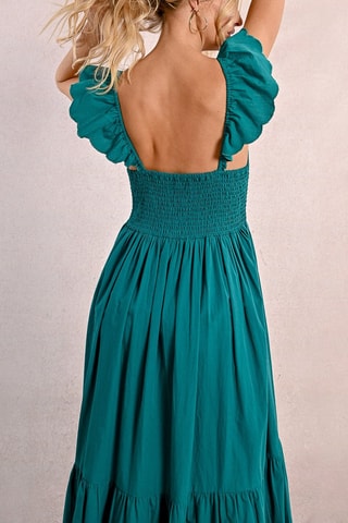 Vestido largo - Verde esmeralda