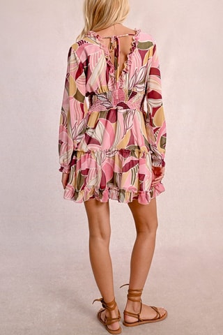 Vestido avolantado - Rosa