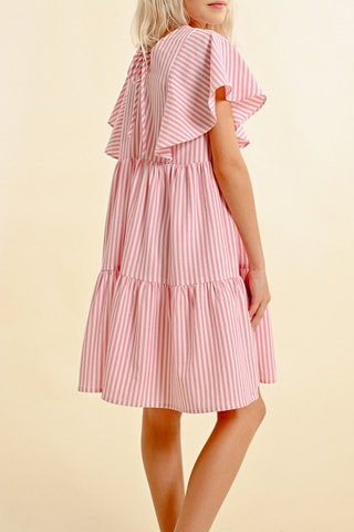 Vestido trapecio - Rosa