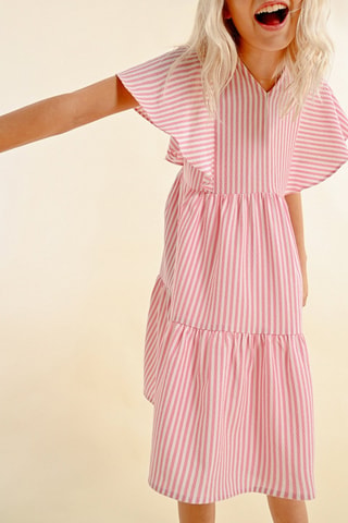 Vestido trapecio - Rosa