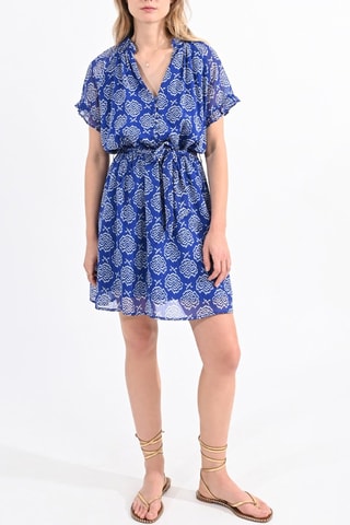 Vestido evasé - Azul rey