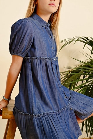 Vestido vaquero - Azul oscuro