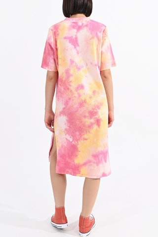 Vestido camiseta tie-dye - Rosa