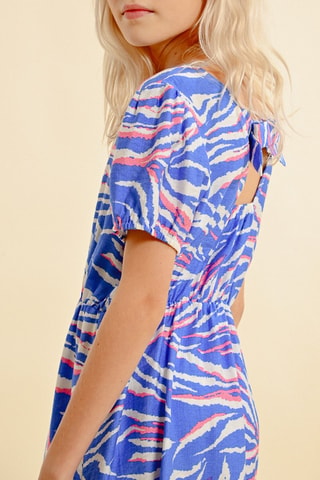 Vestido - Azul y blanco