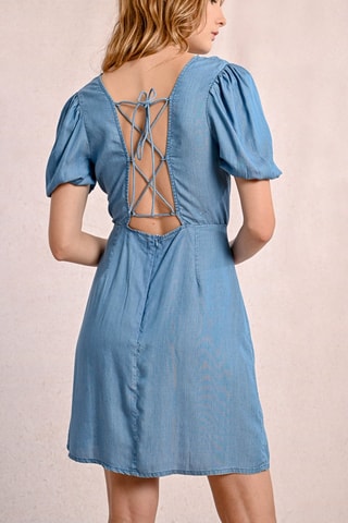 Vestido recto - Azul cobalto