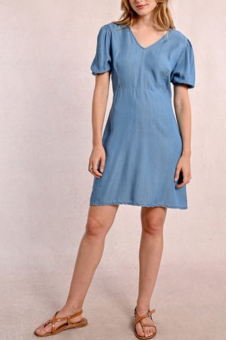 Vestido recto - Azul cobalto