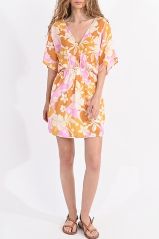 Vestido recto - Mostaza