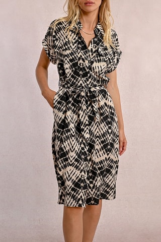 Vestido camisero - Beige