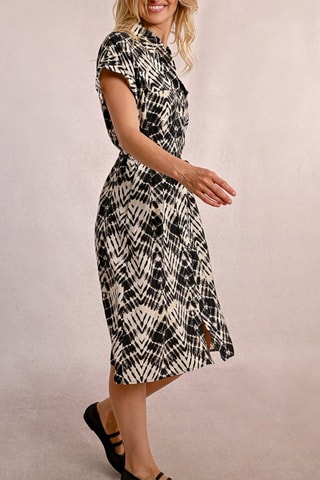 Vestido camisero - Beige