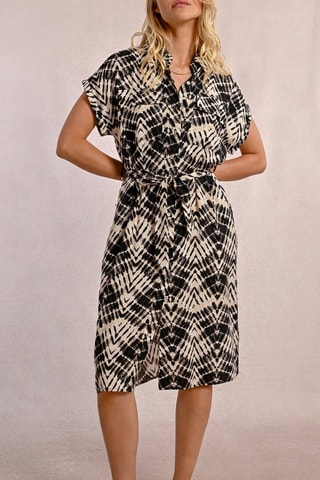 Vestido camisero - Beige