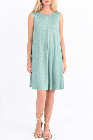 Vestido trapecio - Verde esmeralda