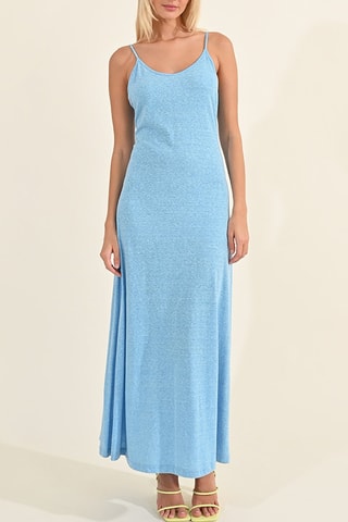 Vestido largo - Celeste
