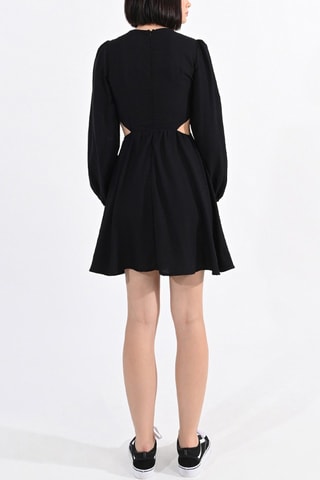 Vestido evasé - Negro