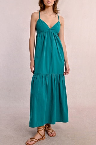 Vestido largo - Verde esmeralda
