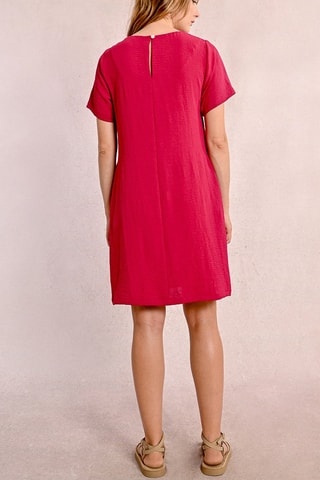 Vestido recto - Rojo